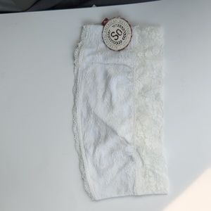 White Lace Bandeau M